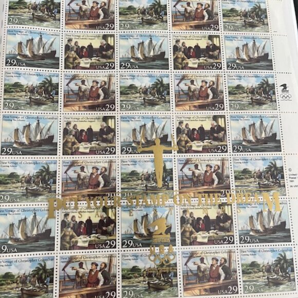 Several sheets of vintage 1988 Olympic Stamp Collection printed 1991 / 501 total - Picture 3 of 13